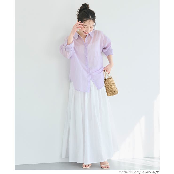 ［Lavender］ | 【累計販売数15万枚突破！】肌なじみの良いカラーが大人っぽいガーゼシャツ〈26s… | coca