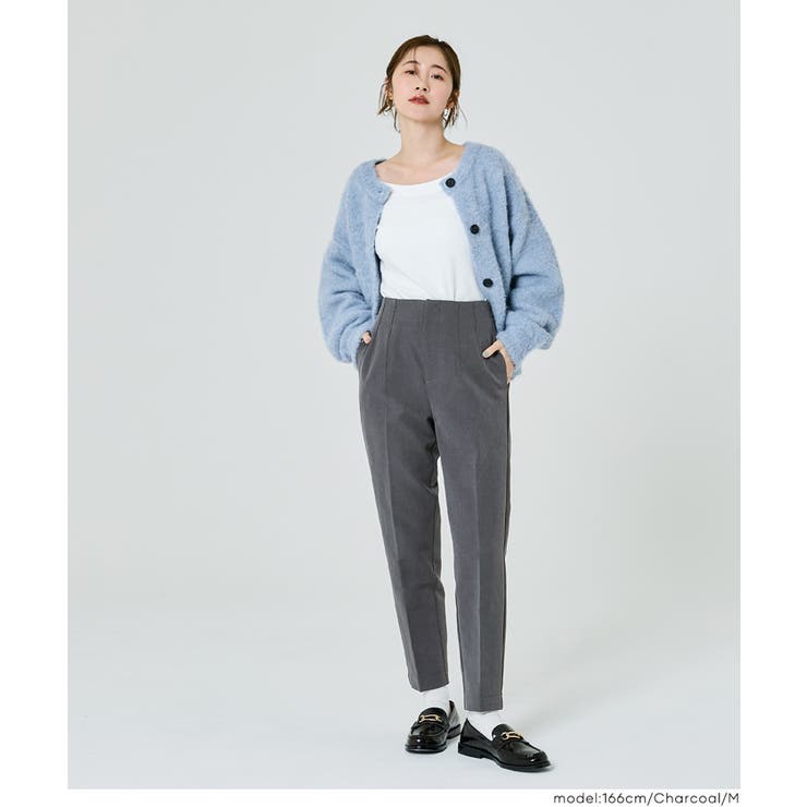 25AW 新色ダークピンク・ダークブラウンが新登場！裏起毛テーパードパンツ | coca | 詳細画像23 