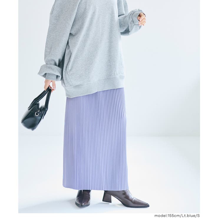 〈26ss新色登場〉細見え！セルフカットできるリブロングIラインスカート | coca | 詳細画像20 