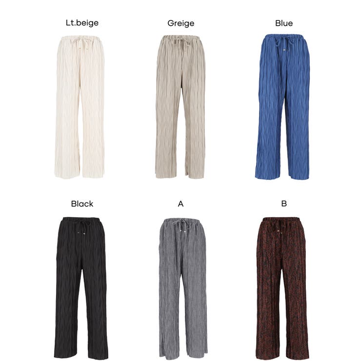 〈26ss新色登場〉セルフカット可◎スリムウェーブパンツ | coca | 詳細画像28 