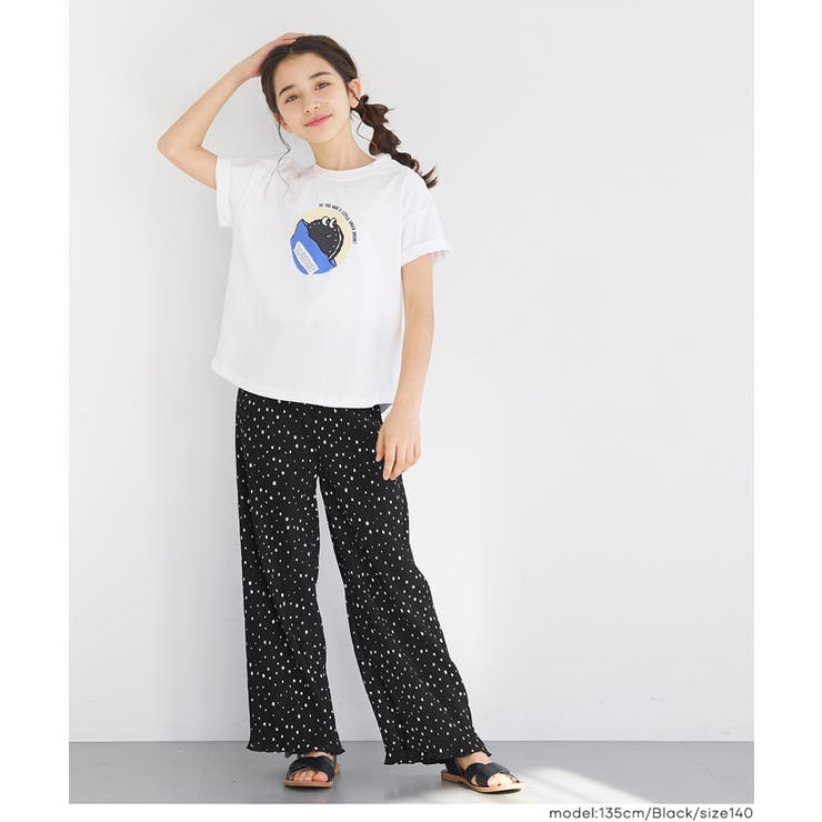 親子お揃い楊柳プリーツドットパンツ | coca | 詳細画像2 