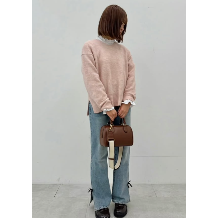 上質さとリラックス感が漂う大人のヤク風Vネックプルオーバーニット | coca | 詳細画像35 