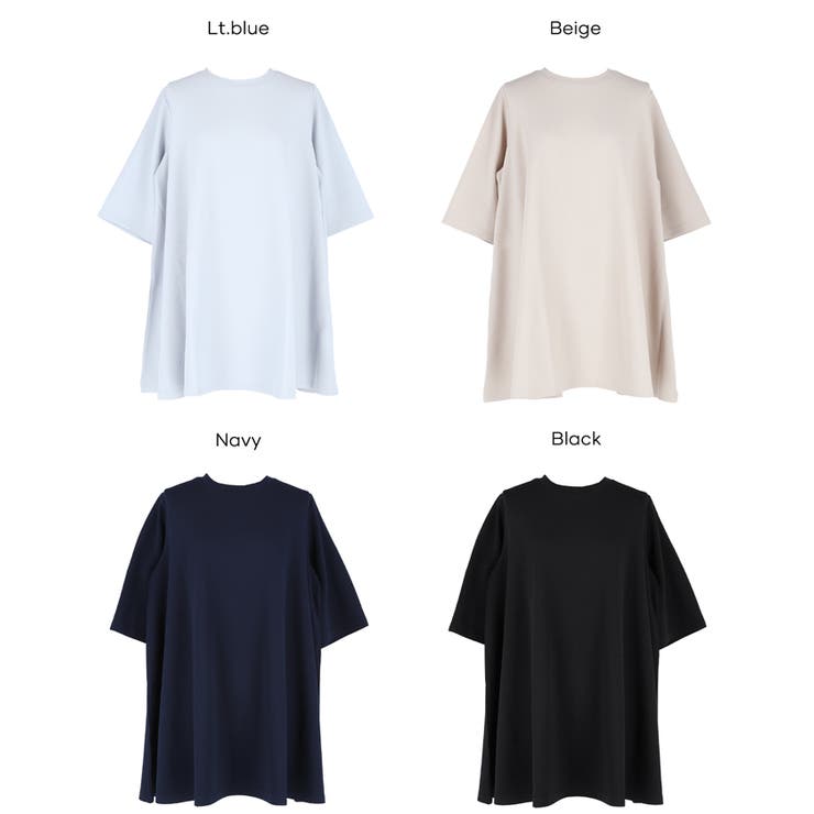 〈26ss新色登場〉エンボスAライン半袖チュニック【速乾・イージーケア】 | coca | 詳細画像25 