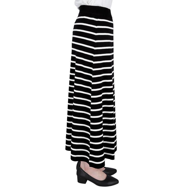 シャリ感サマーニットボーダースカート | coca | 詳細画像5 