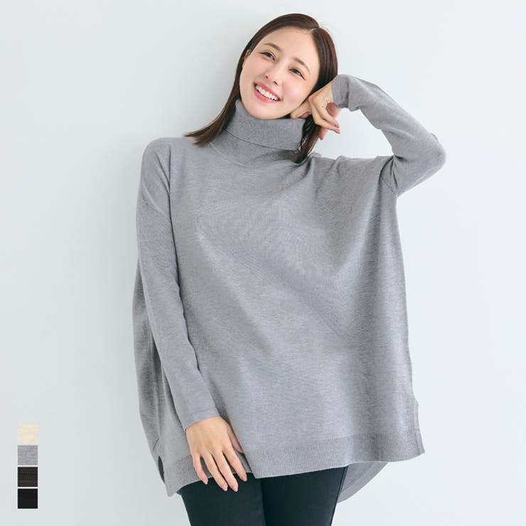 タートルニットチュニック | coca | 詳細画像1 