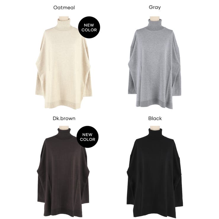 タートルニットチュニック | coca | 詳細画像25 