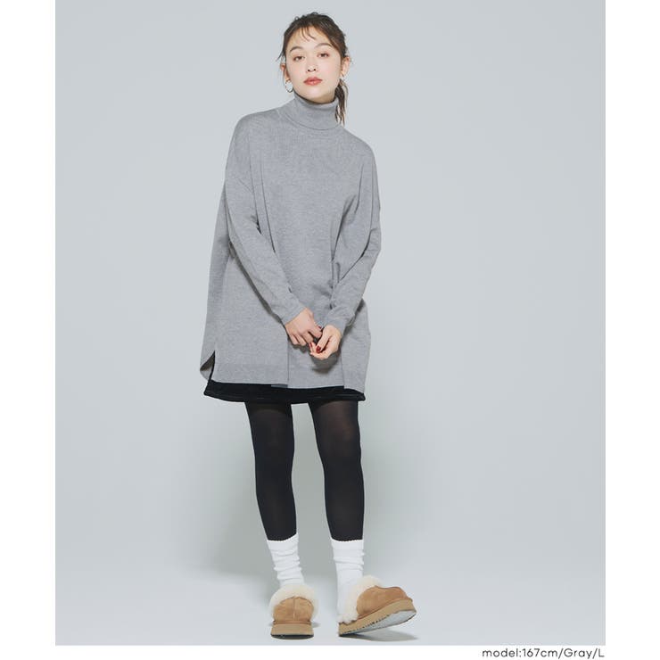 タートルニットチュニック | coca | 詳細画像12 