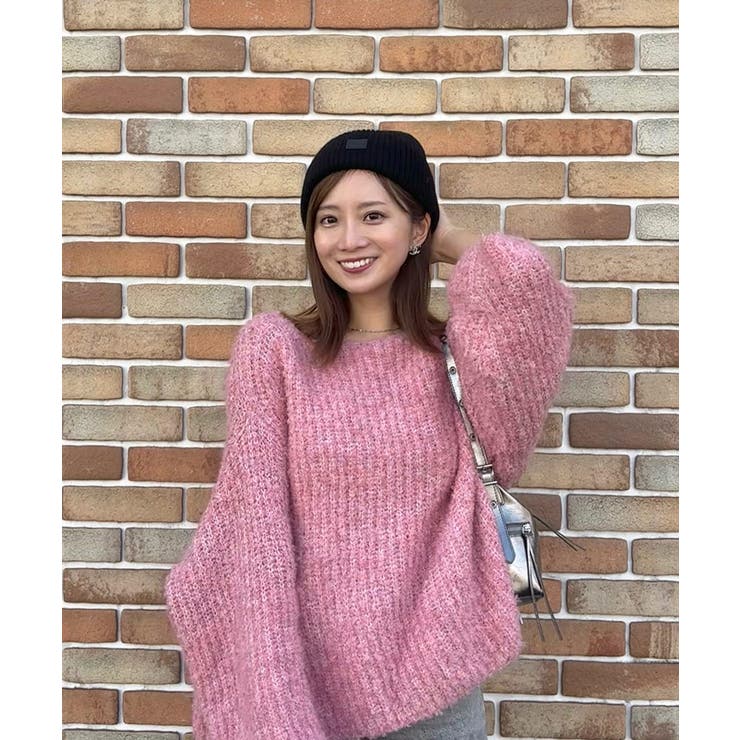 ブークレボードネックニットトップス[品番：PA000013394]｜coca（コカ