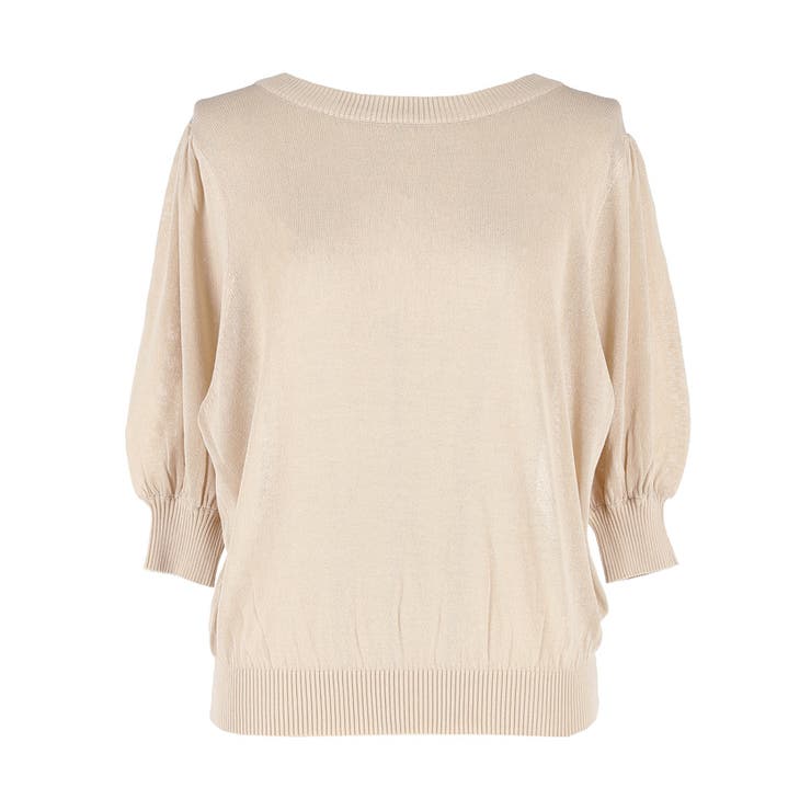 fetico シアーニットトップス FETICO(フェティコ)のSHEER GATHERED KNIT TOPの通販｜PALETTE