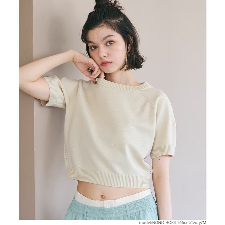 新色登場／半袖クルーネックニット[品番：PA000014694]｜coca