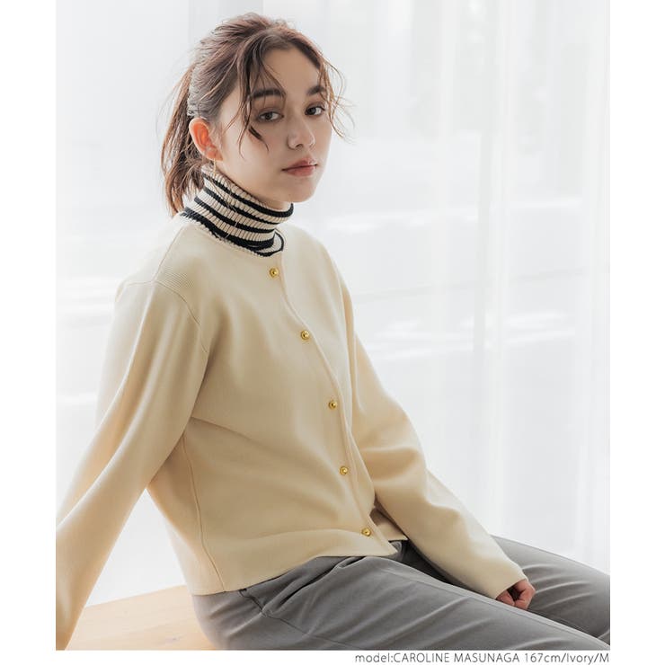 極美品✨ 希少✨ BURBERRYS  ニットカーディガン 金ボタン 130A コカ coca 金ボタンニットカーディガン （Ivory） -ファッション