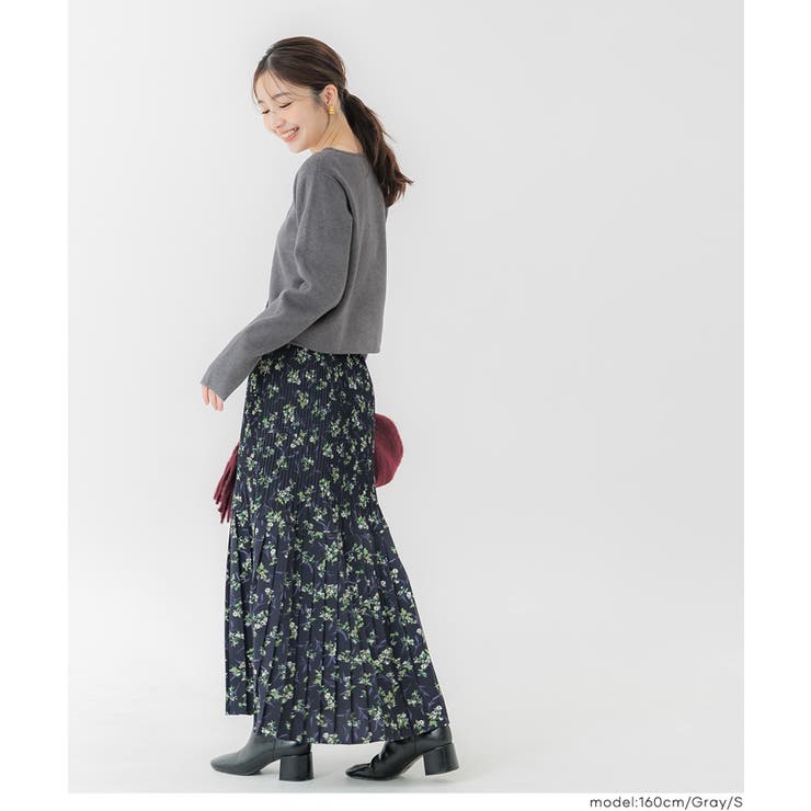 ＼25AW新色登場！／小ぶりな金ボタンがポイントの金ボタンニットカーディガン | coca | 詳細画像17 