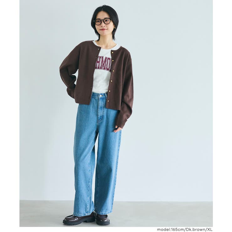 ⭐️試着のみ⭐️CC 25SSバックボタン カシミヤ カーディガン 38 SHIPS any:〈手洗い可能〉AQUA カシミヤ ミックス スキッパー