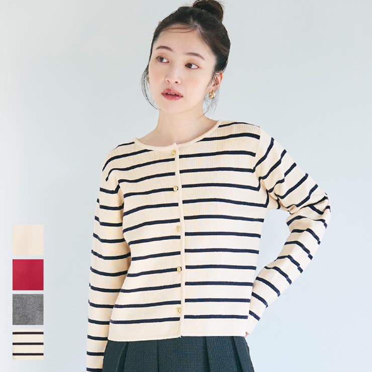 金ボタンニットカーディガン[品番：PA000014880]｜coca（コカ）のレディースファッション通販｜SHOPLIST（ショップリスト）