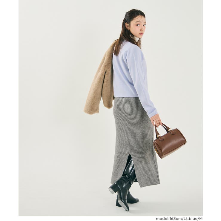 ＼25AW新色登場！／小ぶりな金ボタンがポイントの金ボタンニットカーディガン | coca | 詳細画像13 