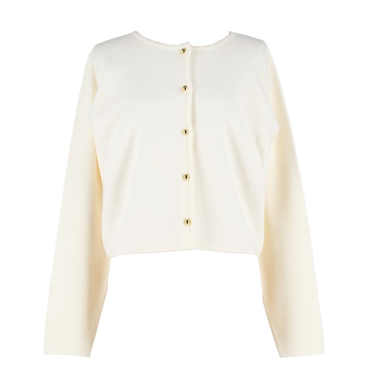 ＼25AW新色登場！／小ぶりな金ボタンがポイントの金ボタンニットカーディガン | coca | 詳細画像2 