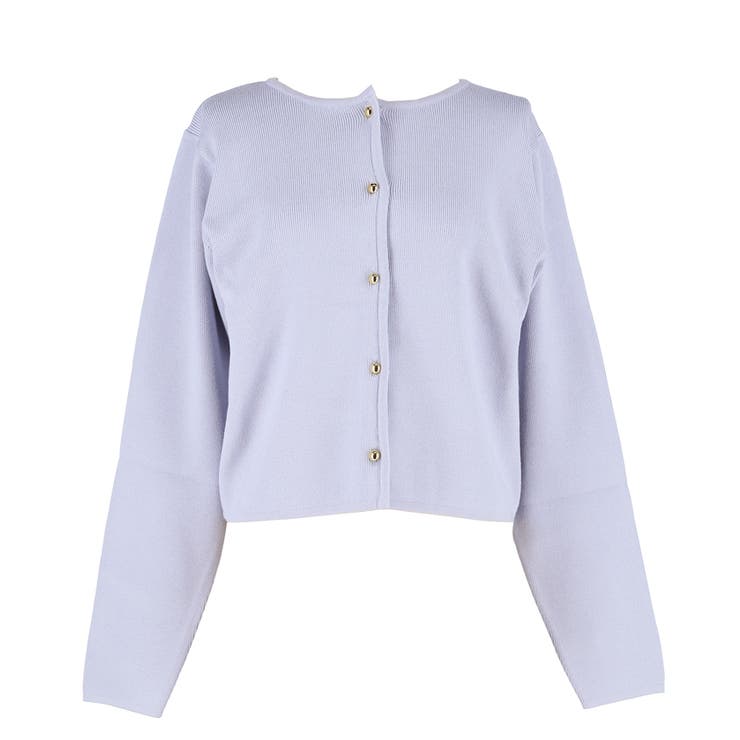 ＼25AW新色登場！／小ぶりな金ボタンがポイントの金ボタンニットカーディガン | coca | 詳細画像3 