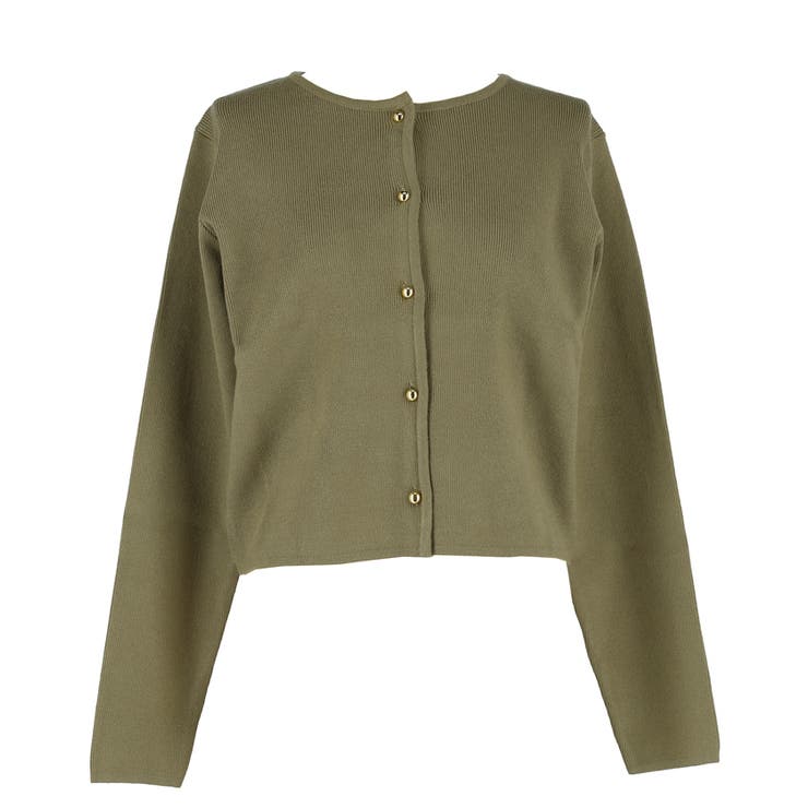 ＼25AW新色登場！／小ぶりな金ボタンがポイントの金ボタンニットカーディガン | coca | 詳細画像4 