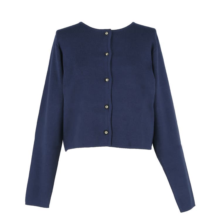 ＼25AW新色登場！／小ぶりな金ボタンがポイントの金ボタンニットカーディガン | coca | 詳細画像6 