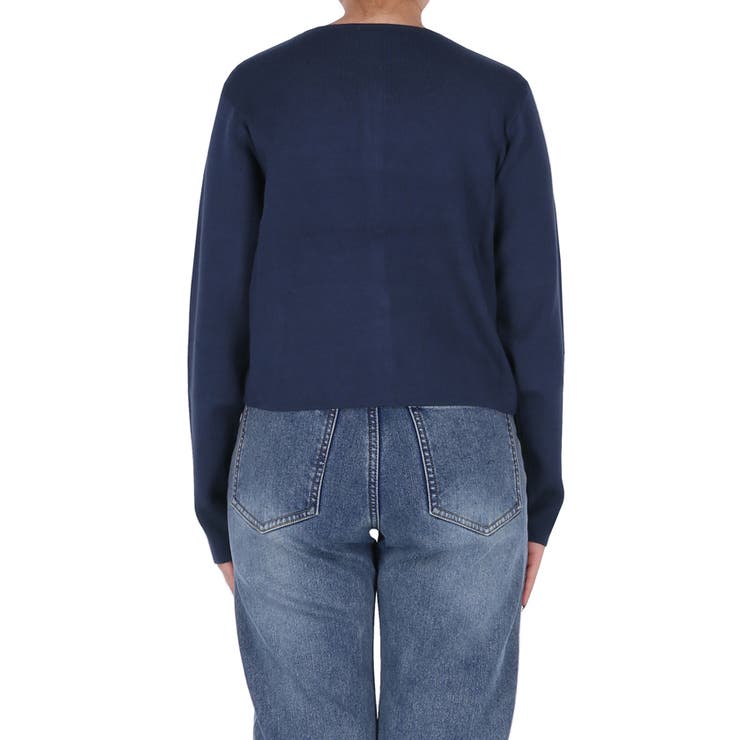 ＼25AW新色登場！／小ぶりな金ボタンがポイントの金ボタンニットカーディガン | coca | 詳細画像9 