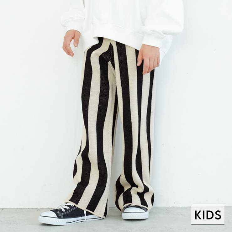 キッズ ストライプニットパンツ[品番：PA000015236]｜coca（コカ）のキッズファッション通販｜SHOPLIST（ショップリスト）