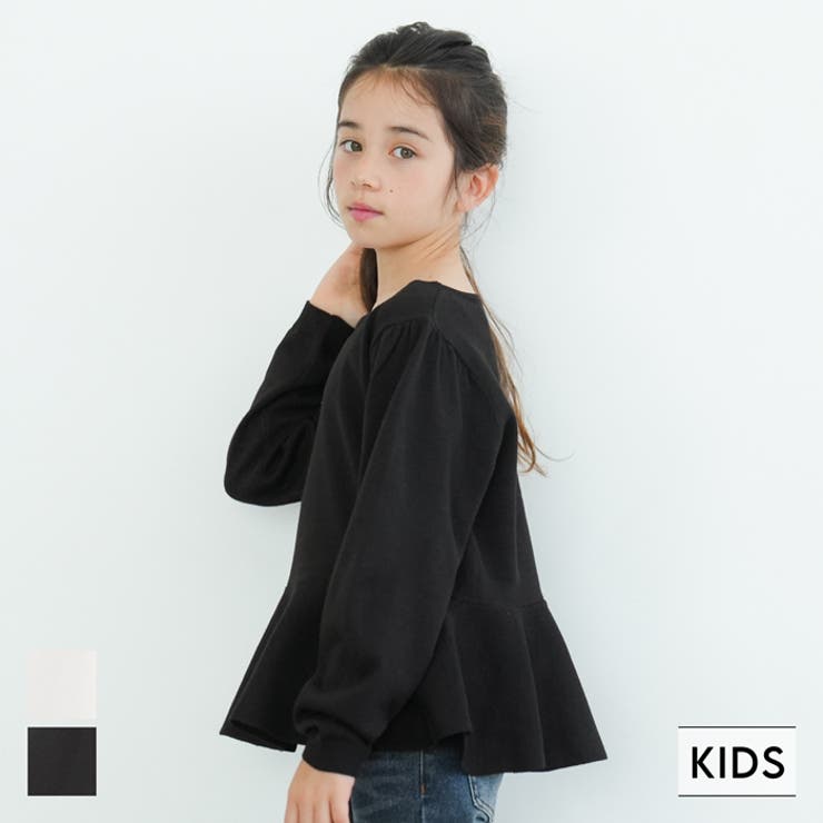 キッズ ペプラムニットトップス[品番：PA000015240]｜coca（コカ）の 