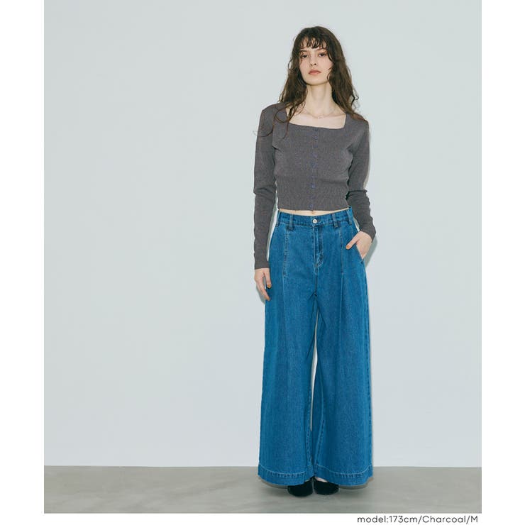 【新色追加】ハイゲージニットスクエアカーディガン | coca | 詳細画像17 