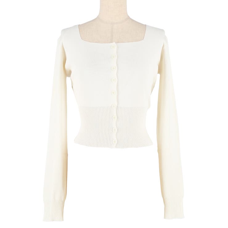 【新色追加】ハイゲージニットスクエアカーディガン | coca | 詳細画像2 