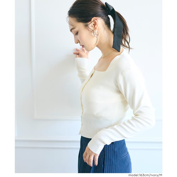 【新色追加】ハイゲージニットスクエアカーディガン | coca | 詳細画像10 