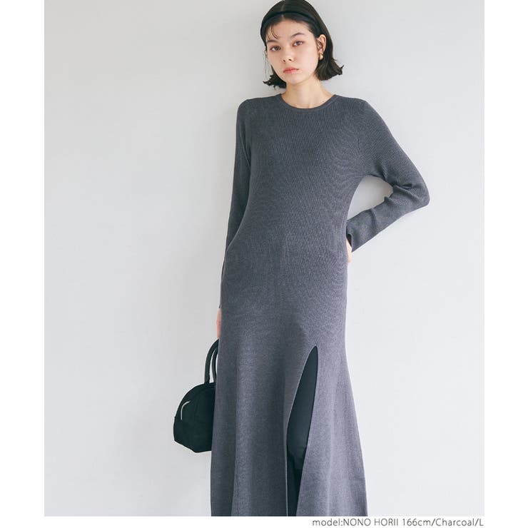 スリットニットドレス レディース | coca | 詳細画像15 