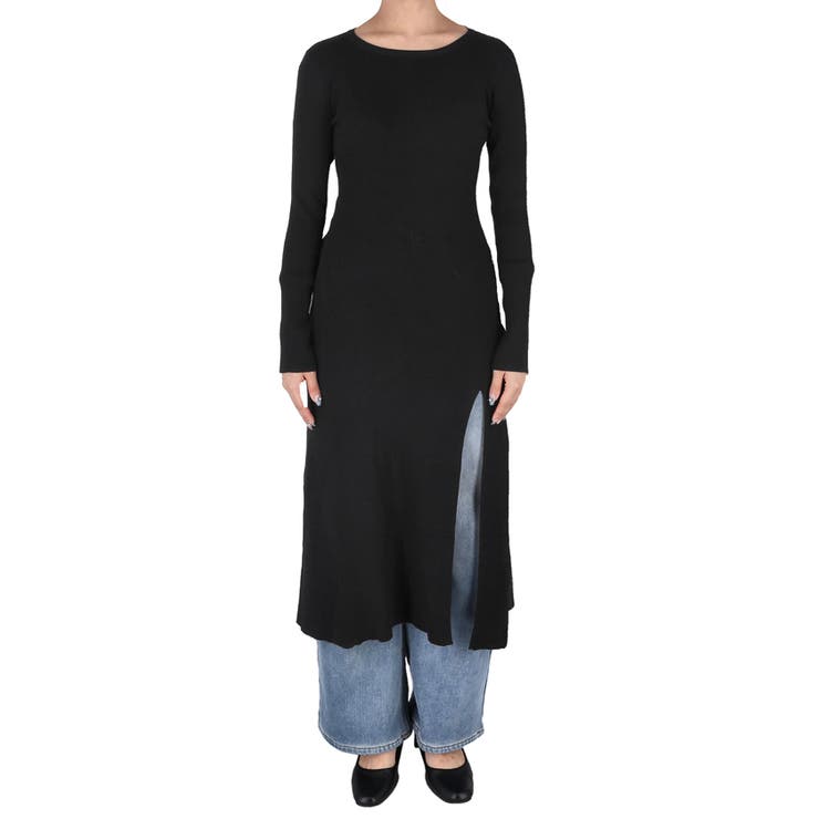 スリットニットドレス レディース | coca | 詳細画像4 