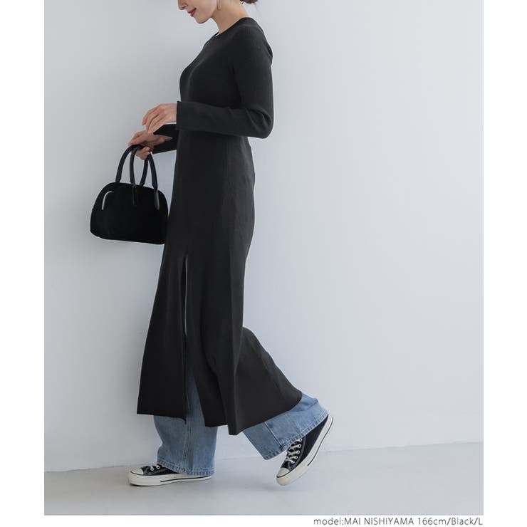 スリットニットドレス レディース | coca | 詳細画像10 