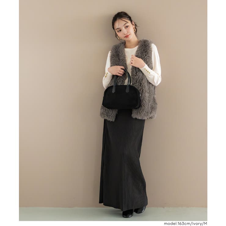 ゴールドボタンが華やぎをプラス。袖金ボタンニットトップス | coca | 詳細画像12 