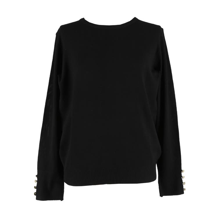 ゴールドボタンが華やぎをプラス。袖金ボタンニットトップス | coca | 詳細画像5 