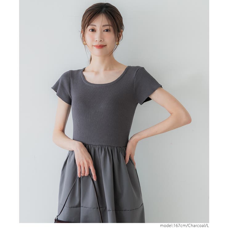 ニットドッキングワンピース | coca | 詳細画像15 