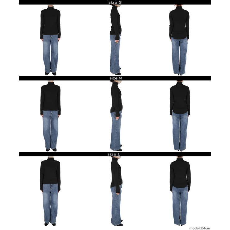 軽量ニット タートルネックラウンドヘム | coca | 詳細画像22 