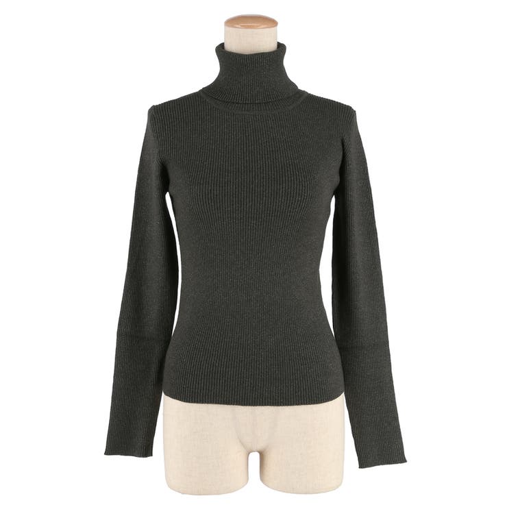 軽量ニット タートルネックラウンドヘム | coca | 詳細画像4 