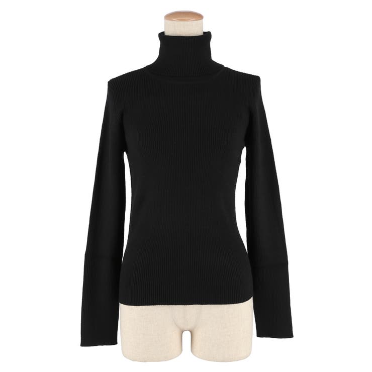 軽量ニット タートルネックラウンドヘム | coca | 詳細画像5 