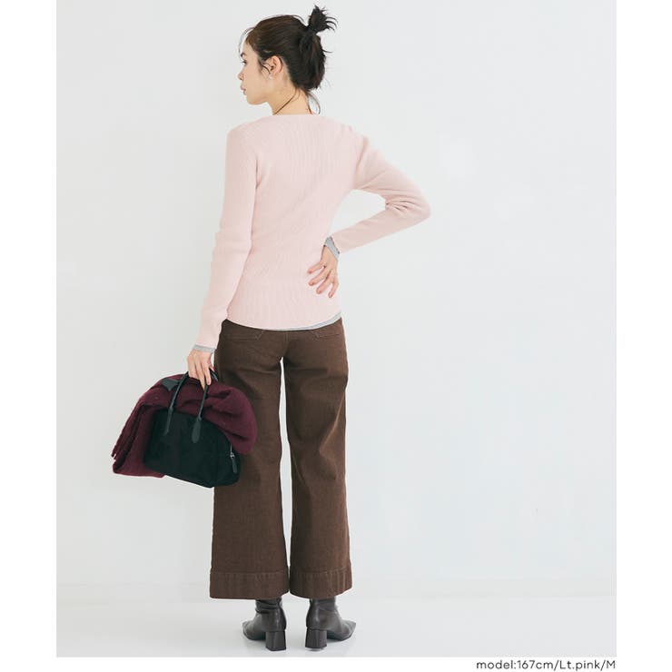 軽量ニット クルーネックラウンドヘム | coca | 詳細画像16 