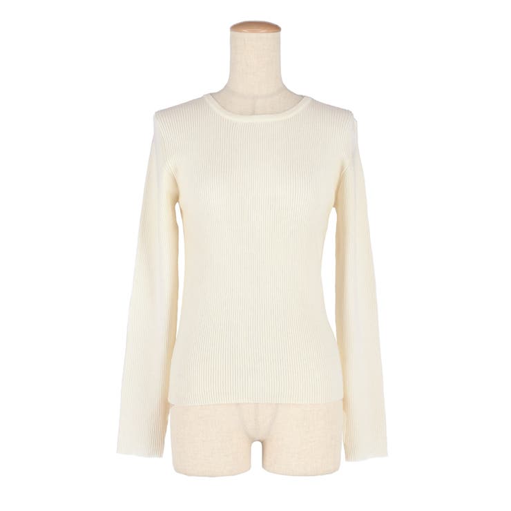 軽量ニット クルーネックラウンドヘム | coca | 詳細画像2 