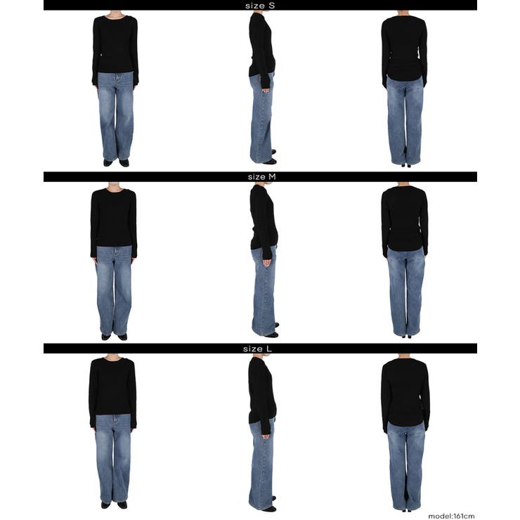 軽量ニット クルーネックラウンドヘム | coca | 詳細画像24 