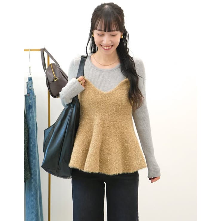 軽量ニット クルーネックラウンドヘム | coca | 詳細画像28 