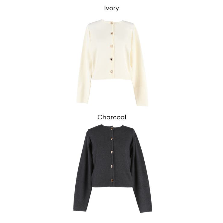 金ボタンが映える上品カーディガン | coca | 詳細画像20 