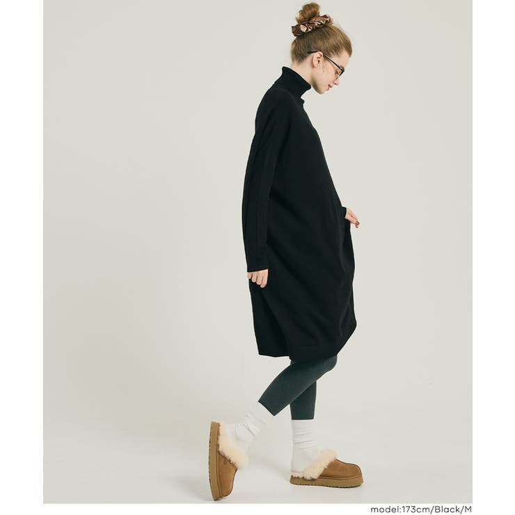 1枚でサマになる、タートルニットワンピース | coca | 詳細画像10 