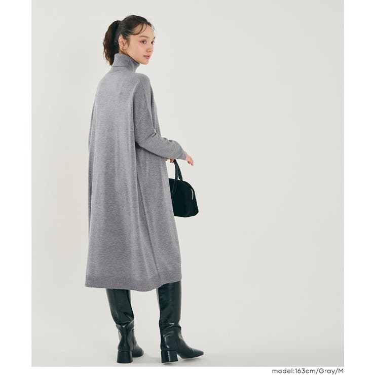 1枚でサマになる、タートルニットワンピース | coca | 詳細画像15 