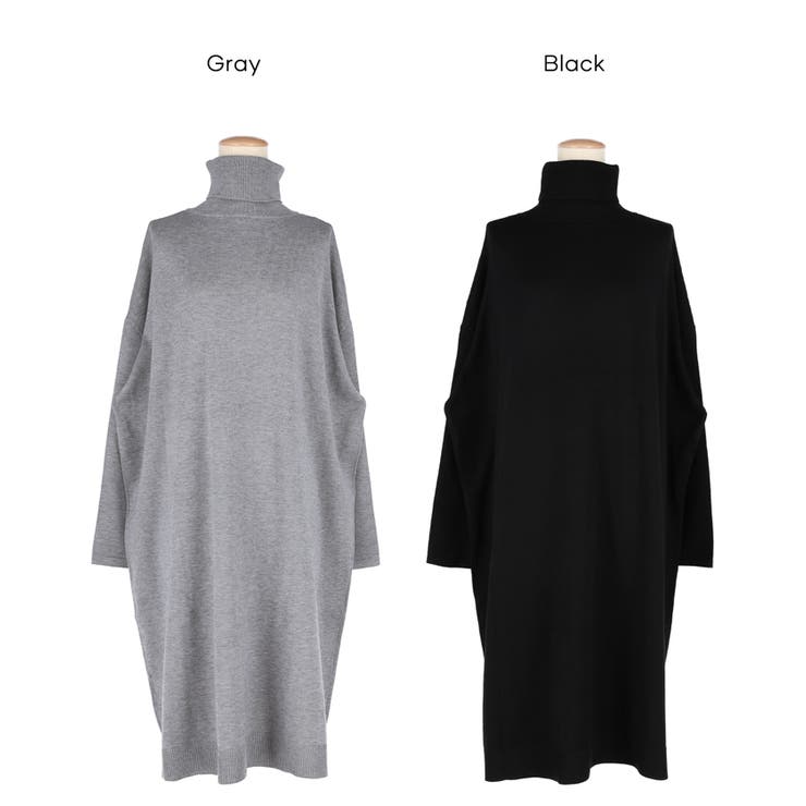 1枚でサマになる、タートルニットワンピース | coca | 詳細画像20 