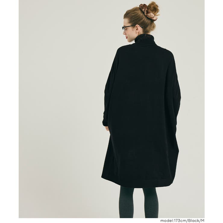 1枚でサマになる、タートルニットワンピース | coca | 詳細画像7 