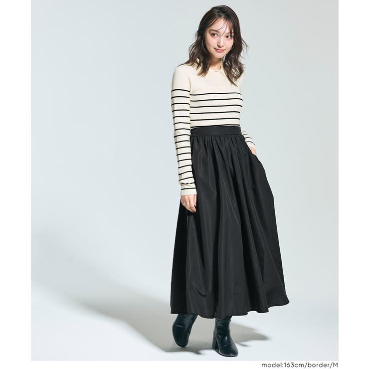 ポロニットドッキングワンピース | coca | 詳細画像10 