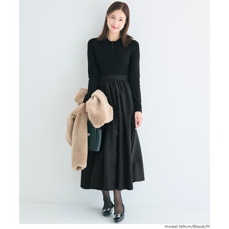 ポロニットドッキングワンピース | coca | 詳細画像13 