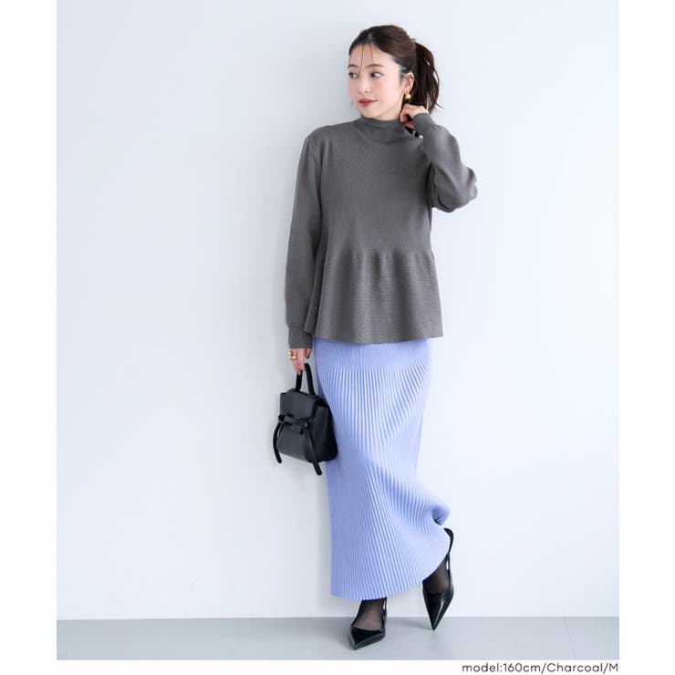 ボトルネックバックパールニット | coca | 詳細画像14 